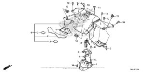 NC700X Центральная облицовка