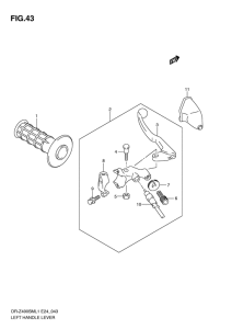 DR-Z400 Рычаг сцепления