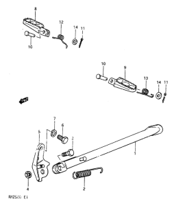 RM250 Support reposepieds
