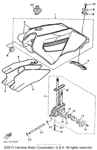 XZ550RK Топливный бак