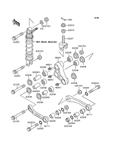 ZX400 Задняя подвеска