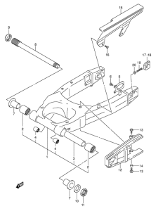 SV1000 Маятник задний