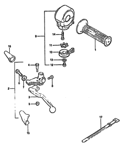 GS550 Left handle switch