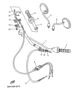 TDR125 Shift cam. fork