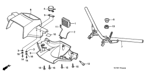 SH50D Handle pipe /  handle cover
