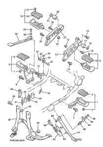 VMX12 Stand. footrest