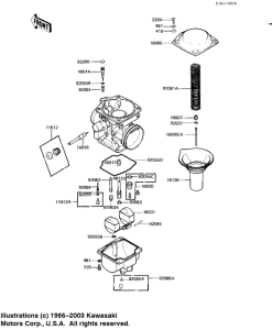 KZ1100 Детали карбюратора