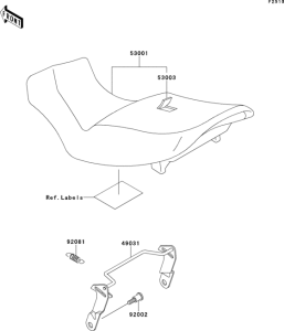 EX250 Сиденье