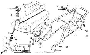 NC50 Oil tank + rear carrier