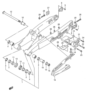 RM125 Маятник задний
