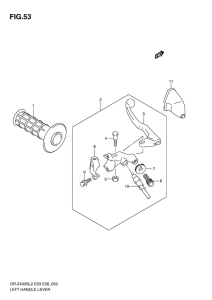DR-Z400 Рычаг сцепления
