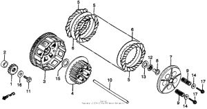 CR125R Сцепление