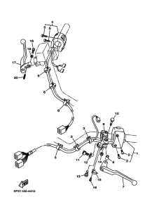 XV1700PC XV17PC XV17PCS Interruptor  manillar&palanc