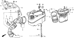 VT1100C Vt1100c air cleaner