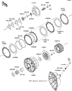 ZX1000 Сцепление