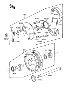 KZ1000 Front hub / brake