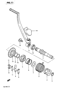 PE175 Ножной стартер