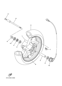 XP500 Переднее колесо
