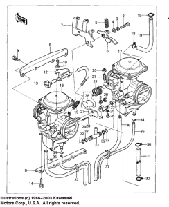 KZ400 Carburetor assy