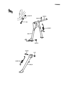 Z250 Подножка