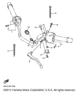 XJ600SJ Рулевые переключатели