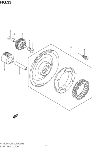 VL1500B Муфта стартера