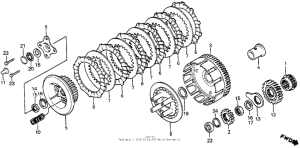 XR350R Сцепление