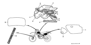 XR250R Label read the manual