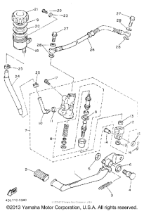 XJ600SE Задний торм цилиндр