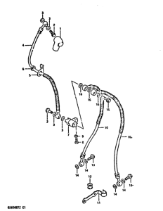 GS650 Передние тормозные трубки