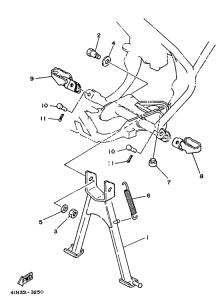 DT50MX Stand. footrest