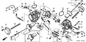 VTR1000F Carburetor assy