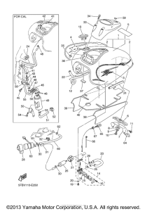 XVS650 Топливный бак