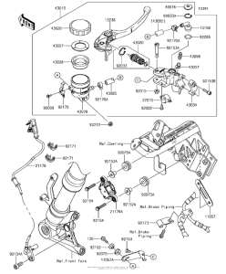 ZX1000 Главный тормозной цилиндр