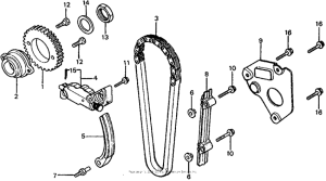 CX650 Cam chain + tensioner