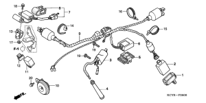 XR400R Wire harness /  ignition coil