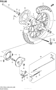  Rear Wheel (Dr-Z125L4 E33)
