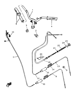 CW50RS Steering handle. cable