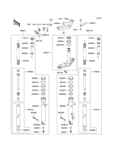 EX250 Front fork(h7f)