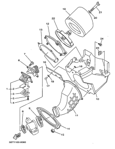 YZ125L Впускная система