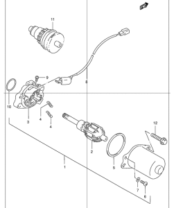 AZ50 Стартерный мотор