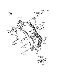ZR1000 Крепление двигателя