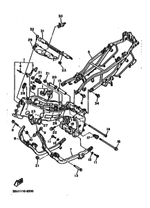 FZR1000 FZR1000U Frame comp