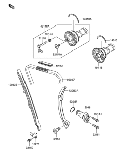 RM-Z250 Распредвал