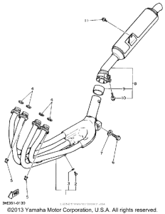 FZR600RA Выхлопная система