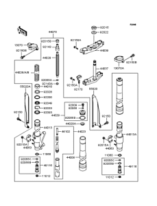 KX125 Передняя вилка