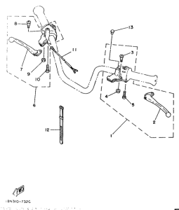 YB100 Handle switch. lever