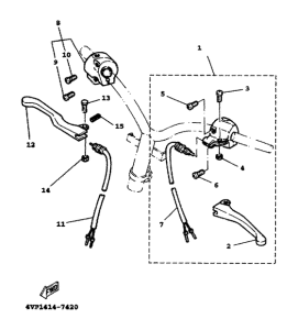 YW100T Handle switch. lever