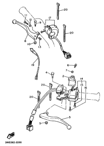XT500E Handle switch. lever
