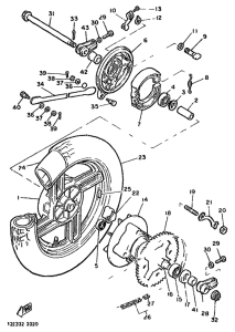 XS400 Переднее колесо